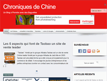 Tablet Screenshot of chroniques-de-chine.com